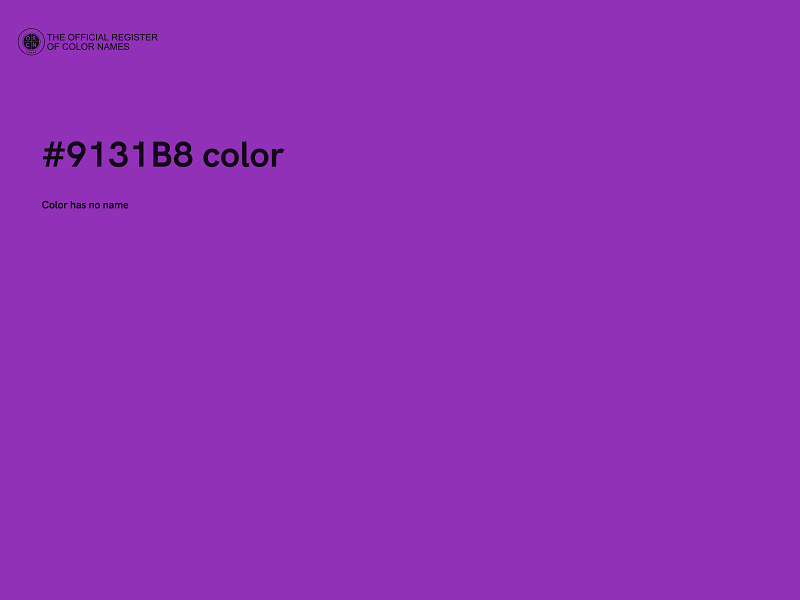 #9131B8 color image