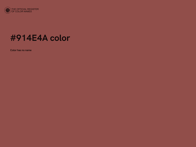 #914E4A color image