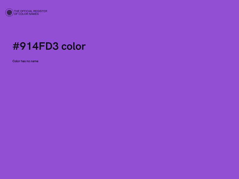 #914FD3 color image