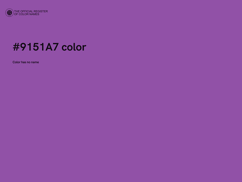 #9151A7 color image