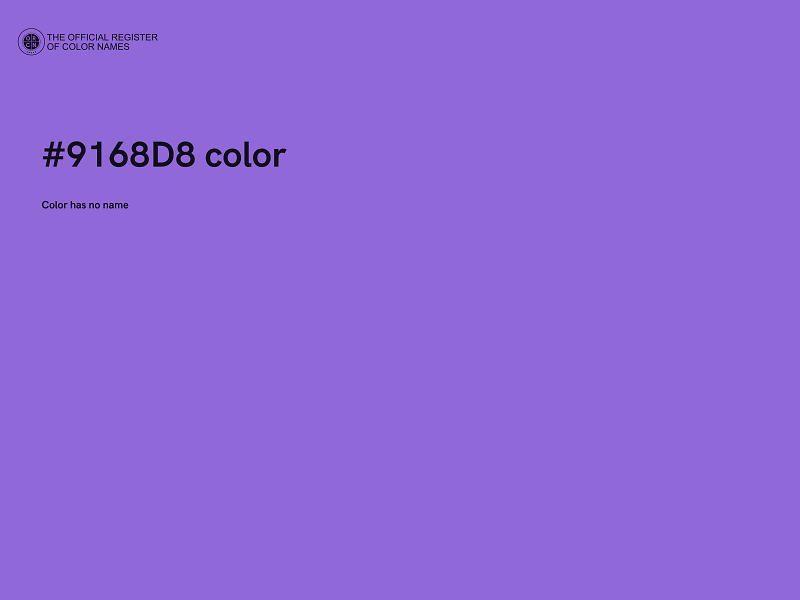 #9168D8 color image