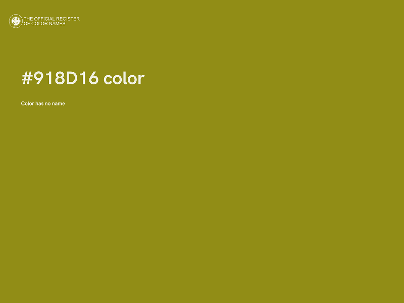 #918D16 color image