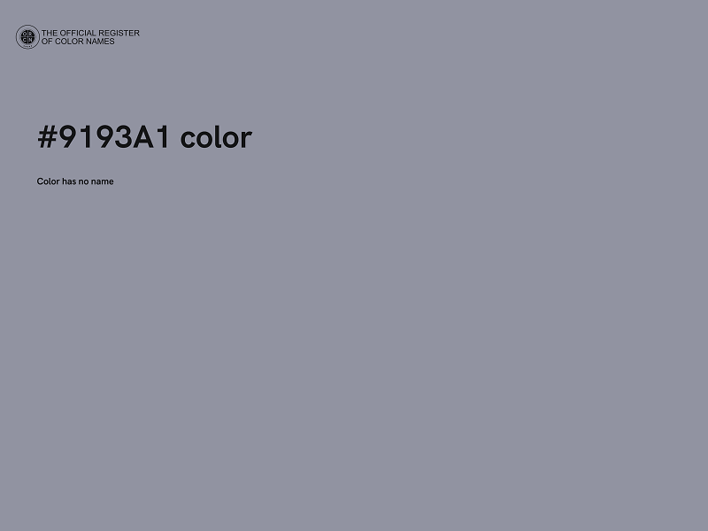 #9193A1 color image