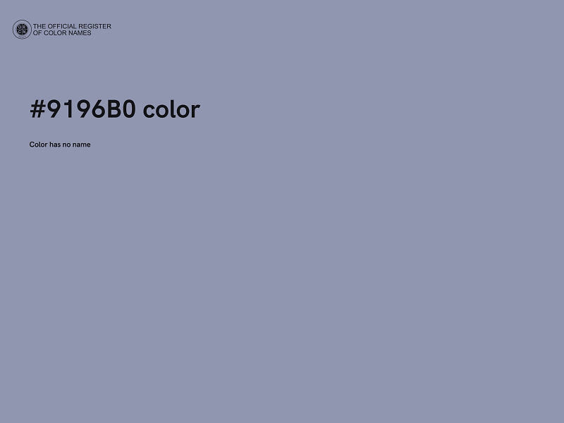 #9196B0 color image