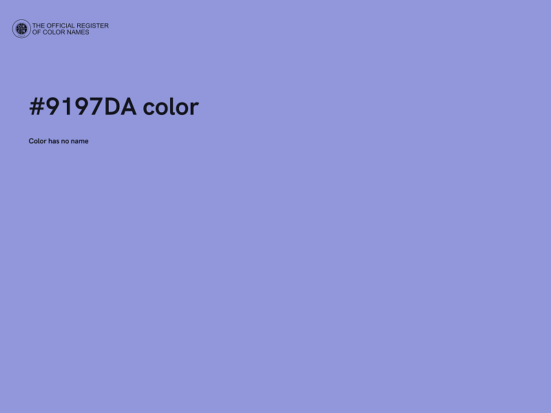 #9197DA color image