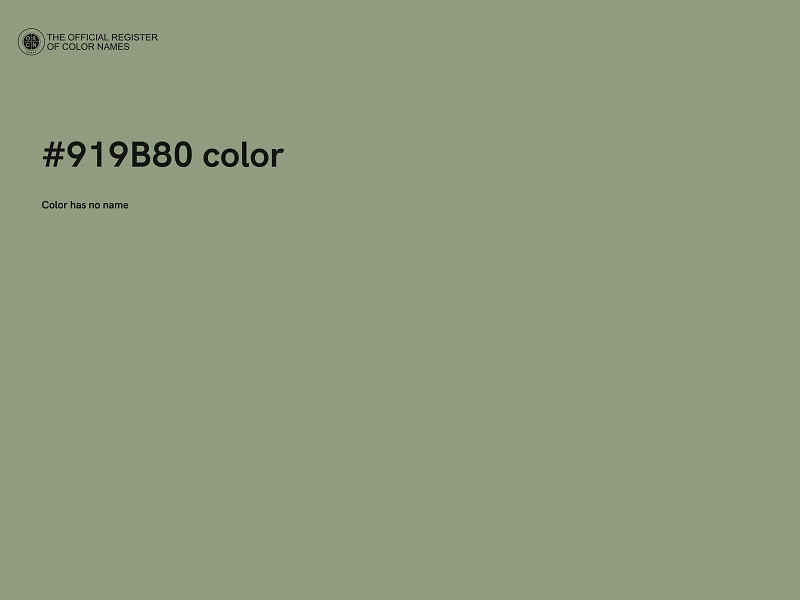 #919B80 color image