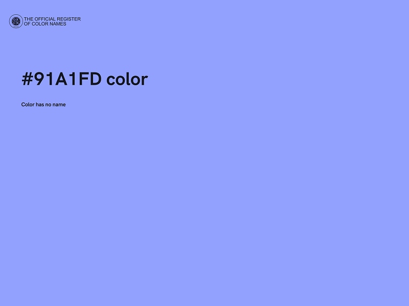 #91A1FD color image