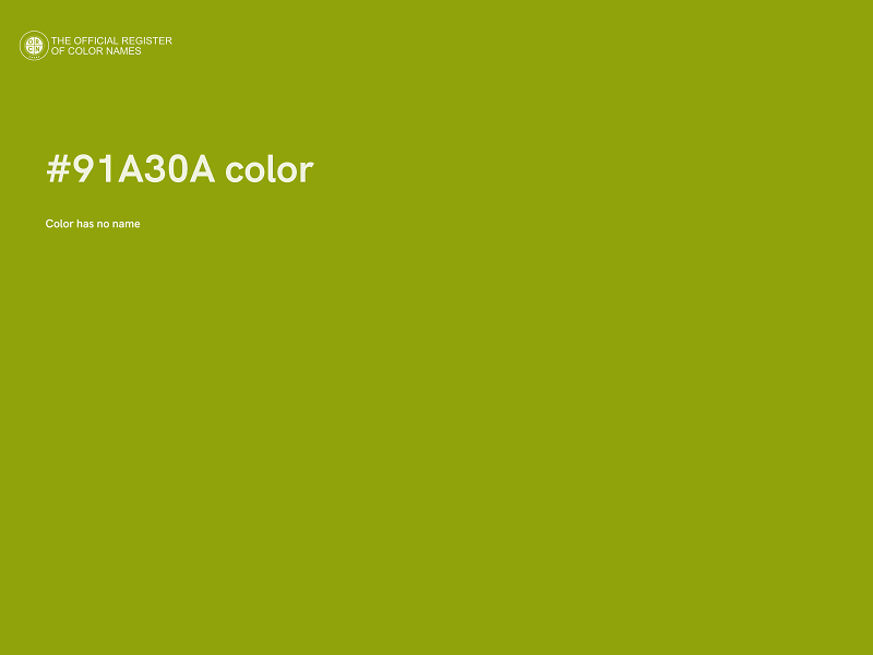 #91A30A color image