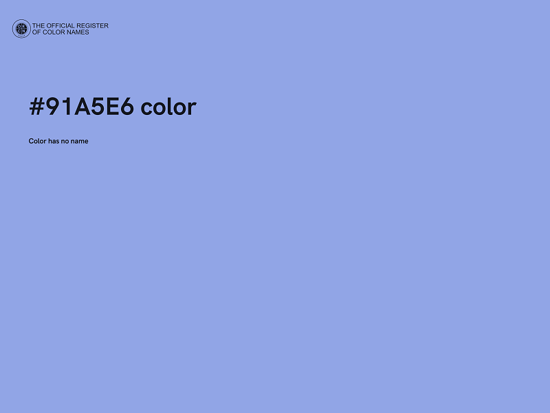 #91A5E6 color image