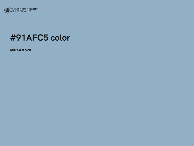 #91AFC5 color image