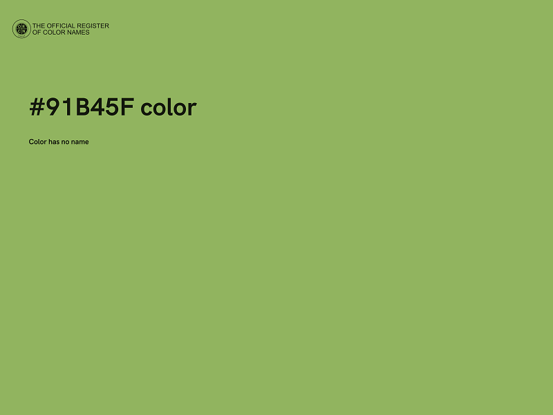 #91B45F color image