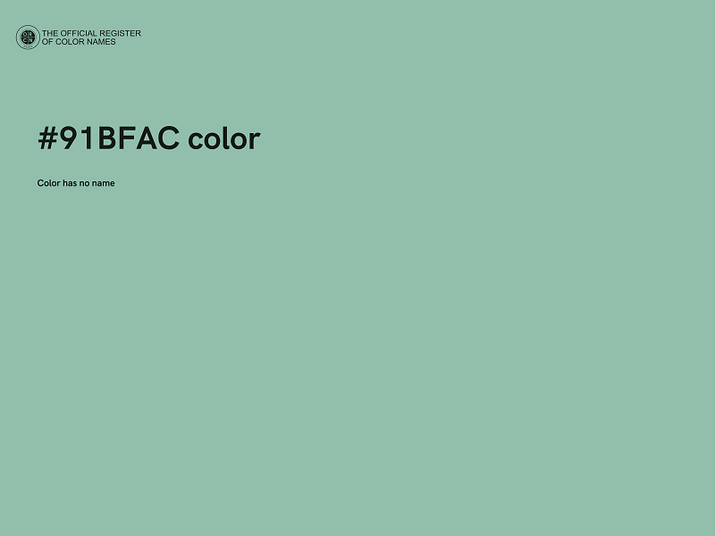 #91BFAC color image