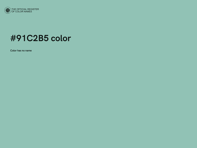 #91C2B5 color image