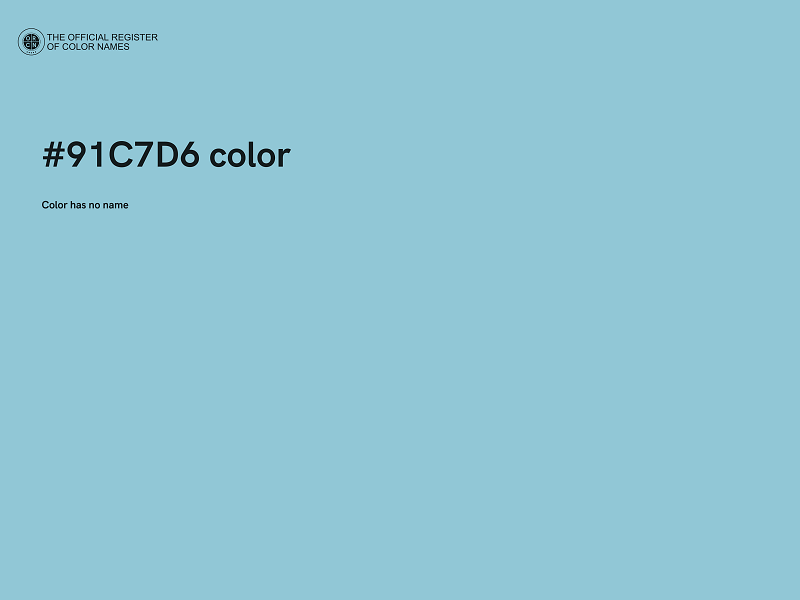 #91C7D6 color image