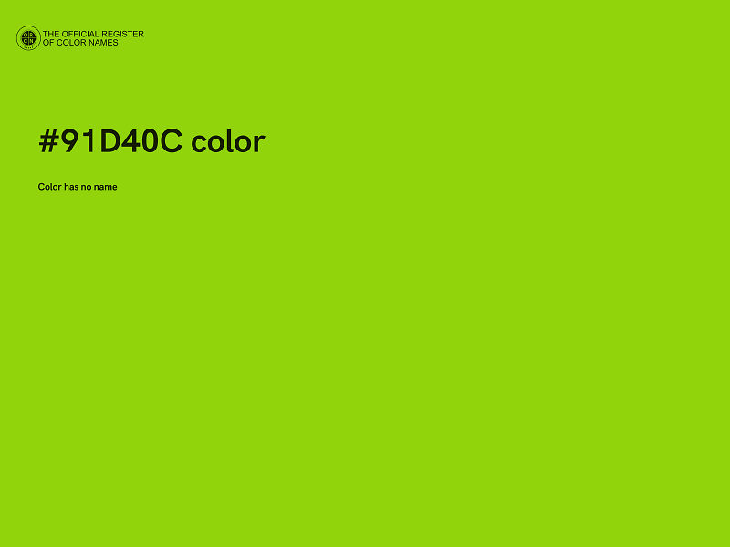 #91D40C color image