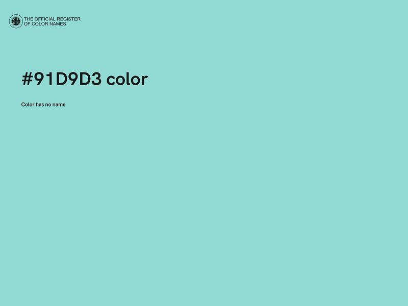 #91D9D3 color image