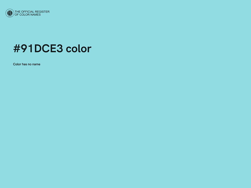 #91DCE3 color image