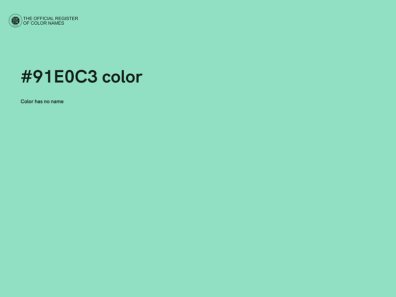 #91E0C3 color image