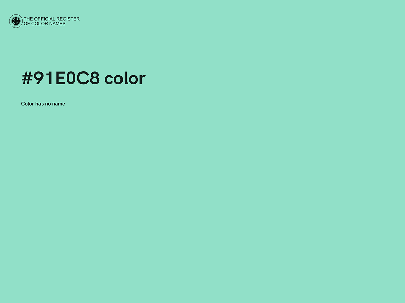 #91E0C8 color image