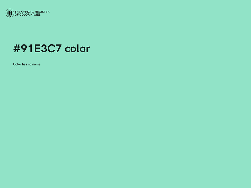 #91E3C7 color image