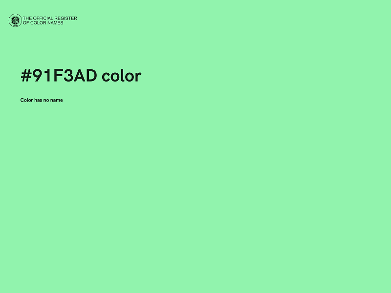 #91F3AD color image