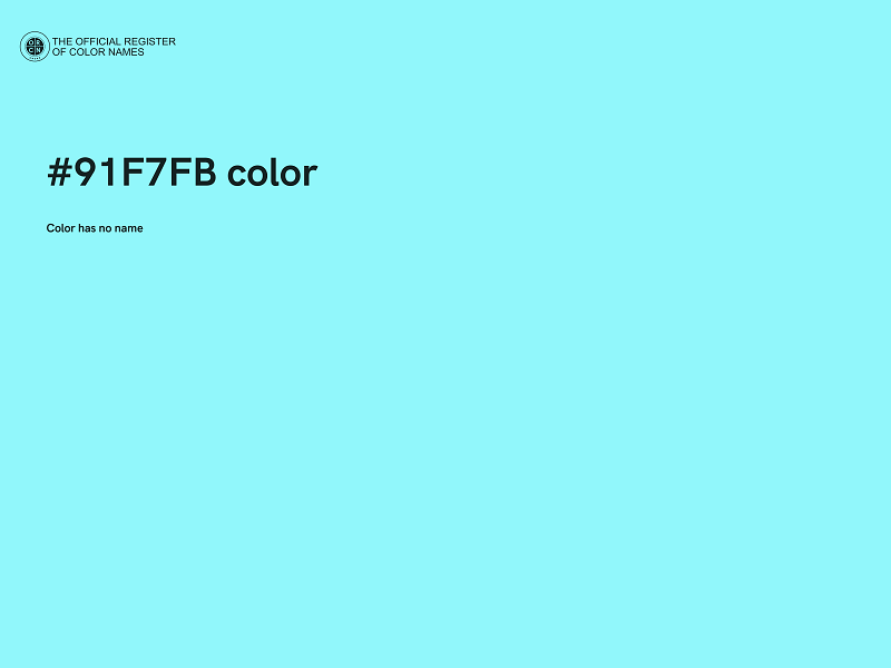 #91F7FB color image