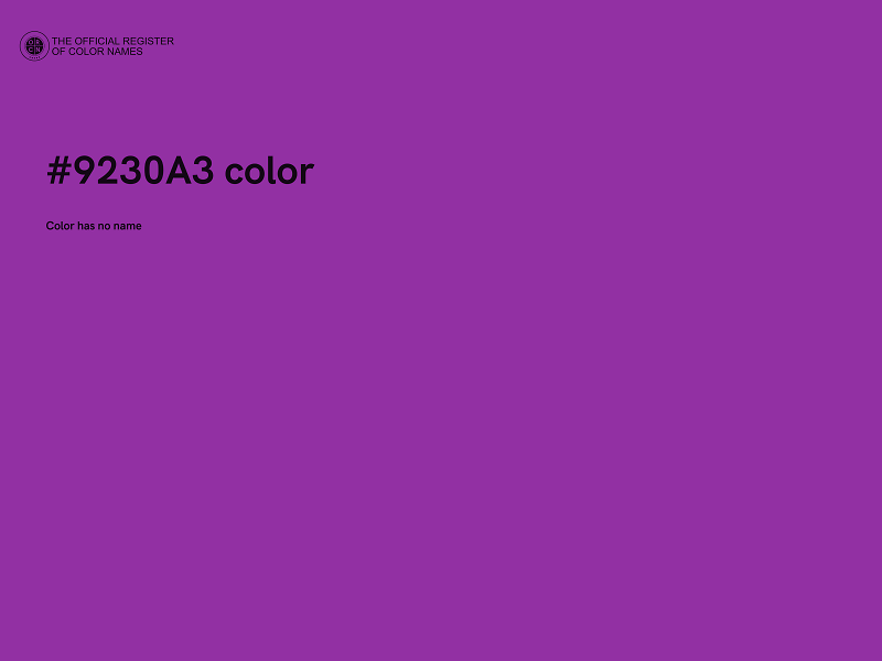 #9230A3 color image