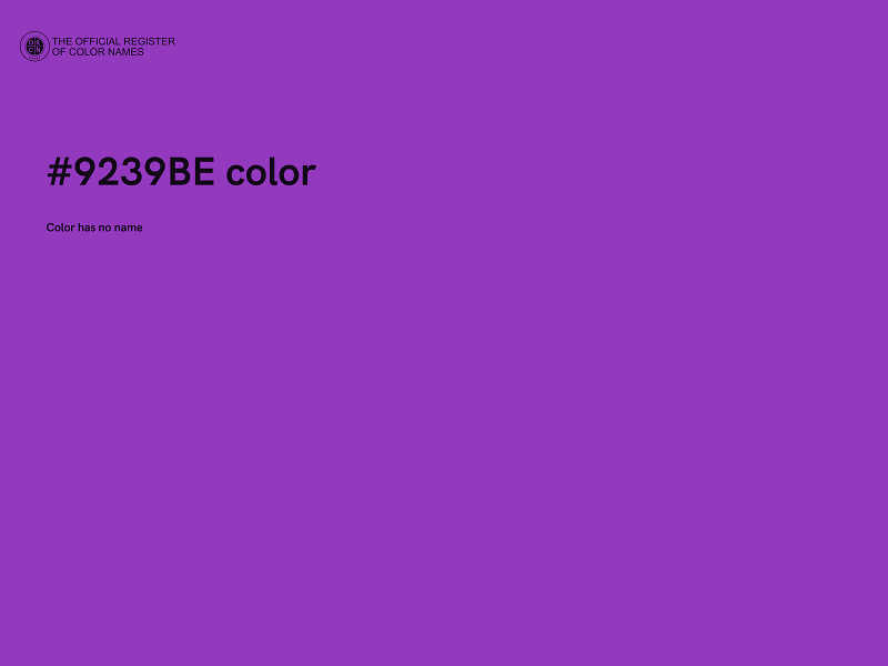 #9239BE color image