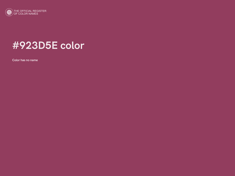 #923D5E color image