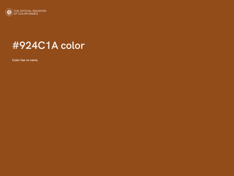 #924C1A color image