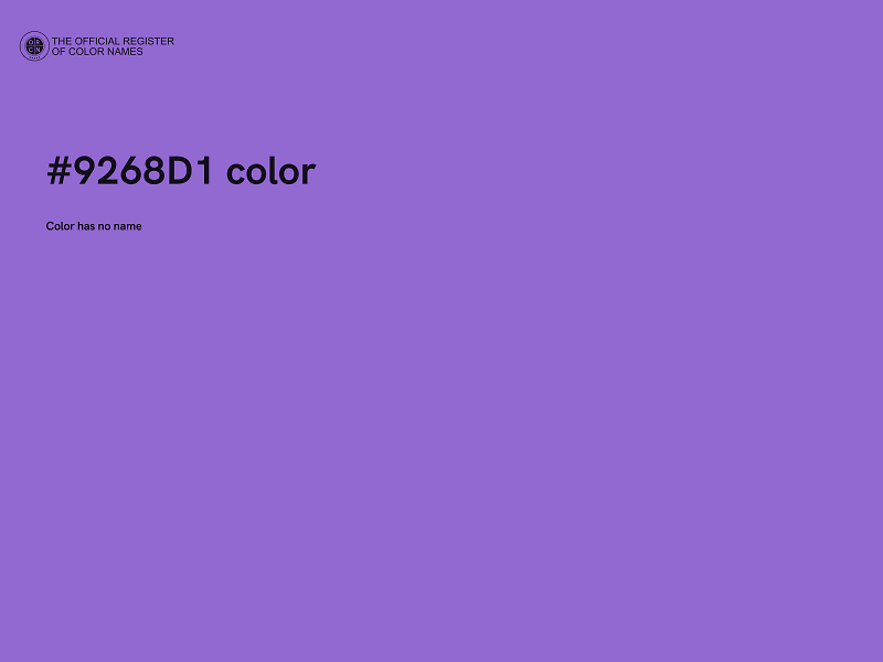 #9268D1 color image