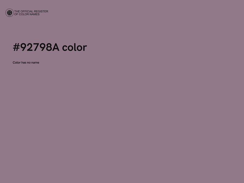 #92798A color image