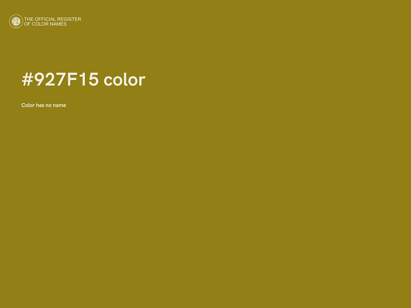 #927F15 color image