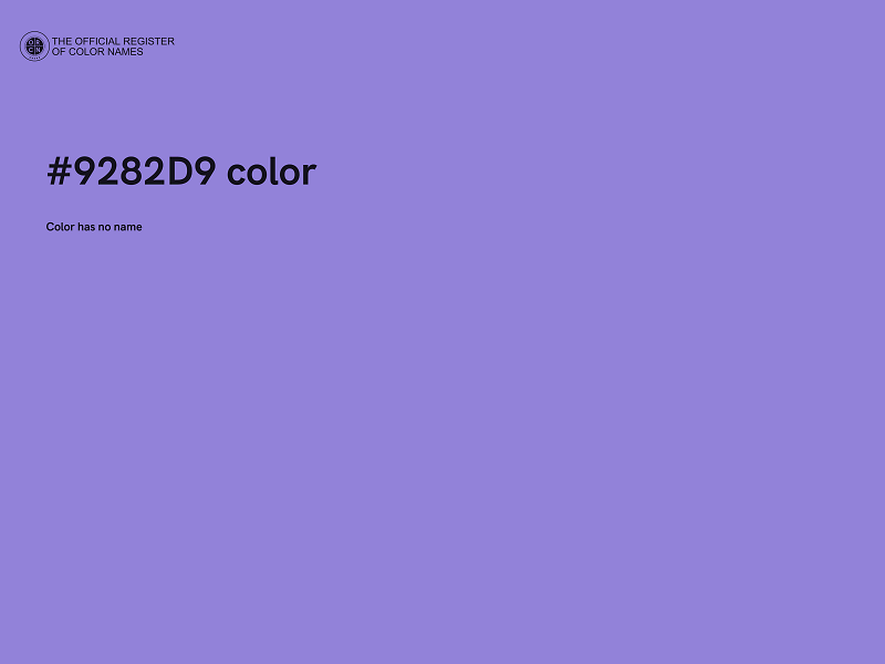 #9282D9 color image