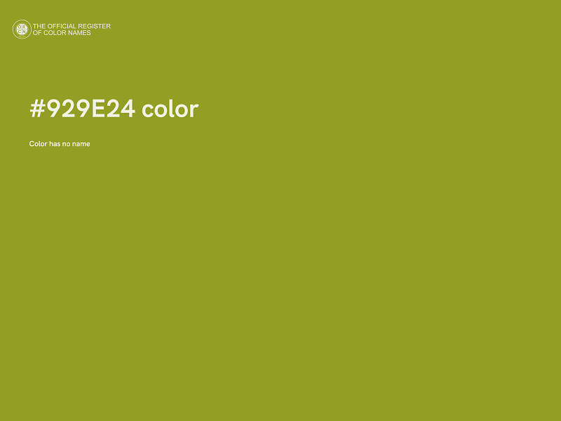 #929E24 color image