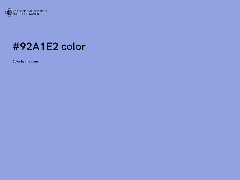 #92A1E2 color image