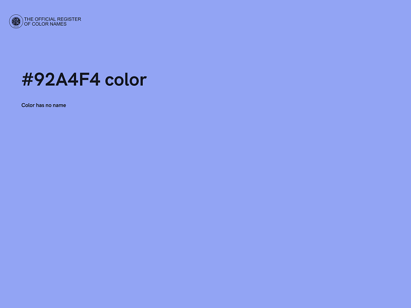 #92A4F4 color image