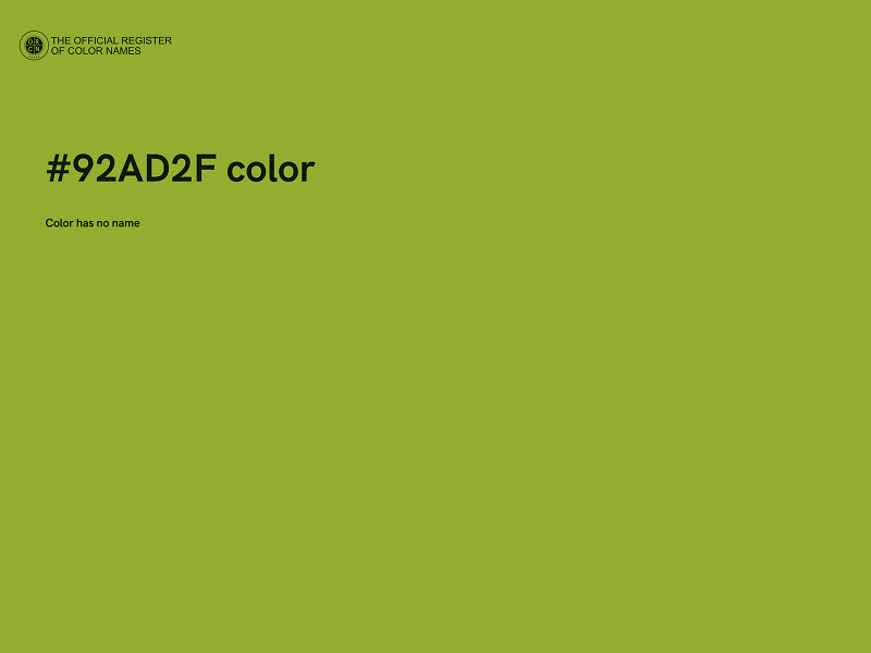 #92AD2F color image