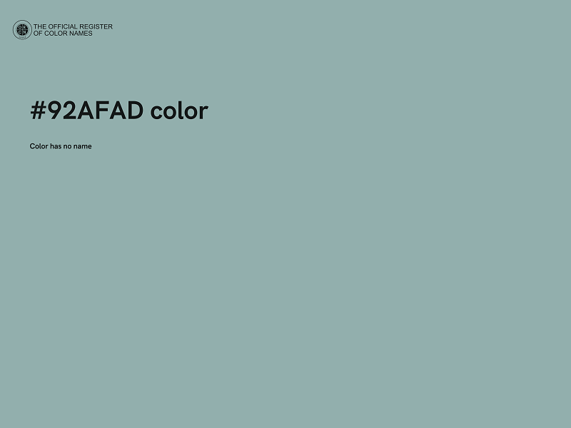 #92AFAD color image