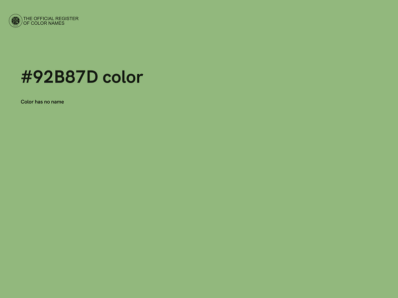 #92B87D color image