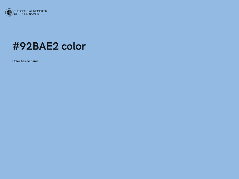 #92BAE2 color image