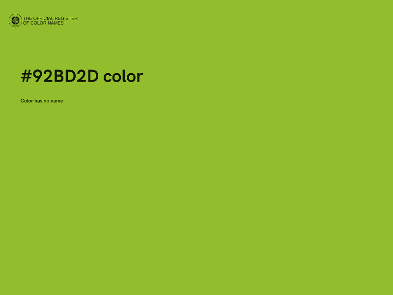 #92BD2D color image