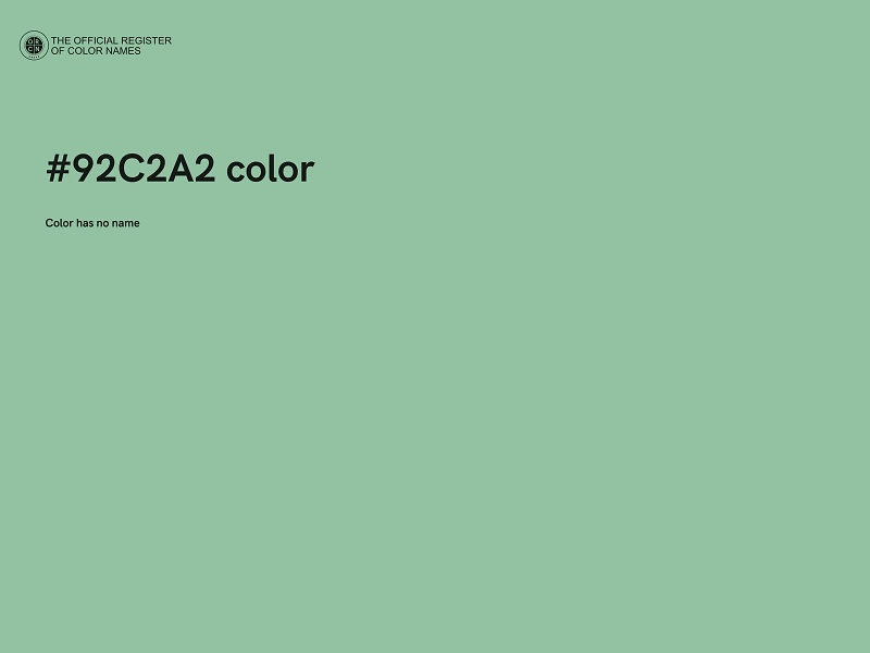 #92C2A2 color image