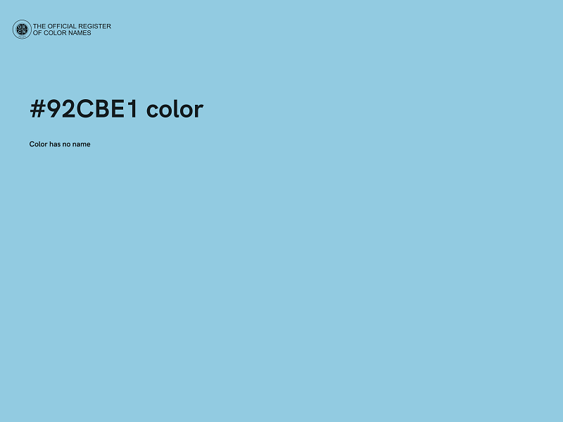 #92CBE1 color image