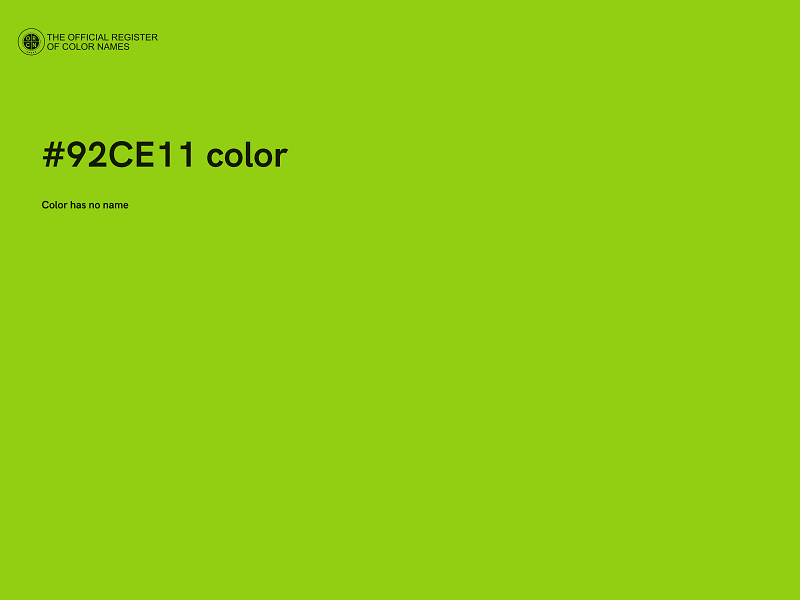 #92CE11 color image