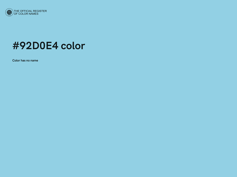 #92D0E4 color image