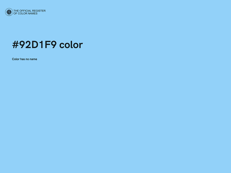 #92D1F9 color image