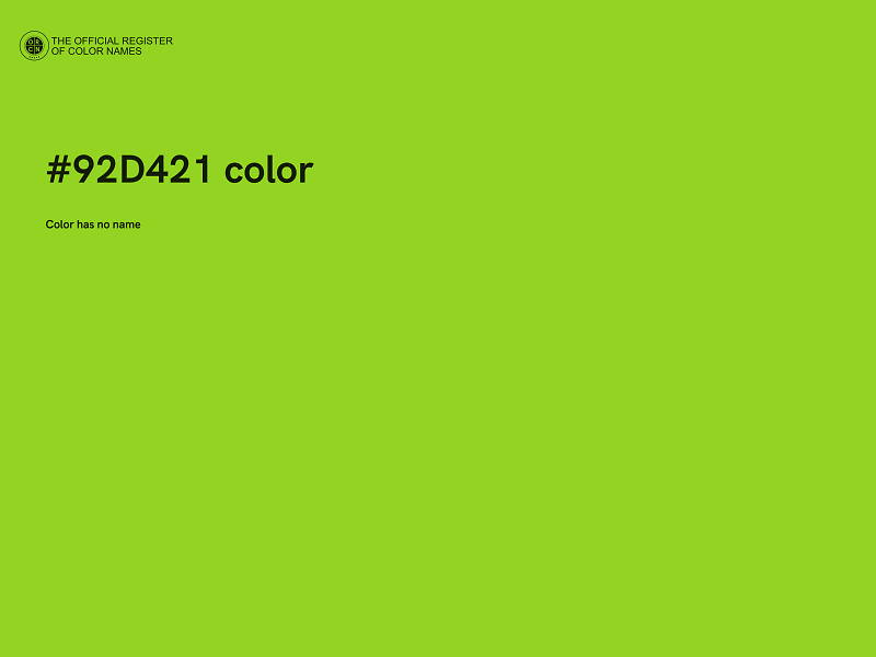 #92D421 color image