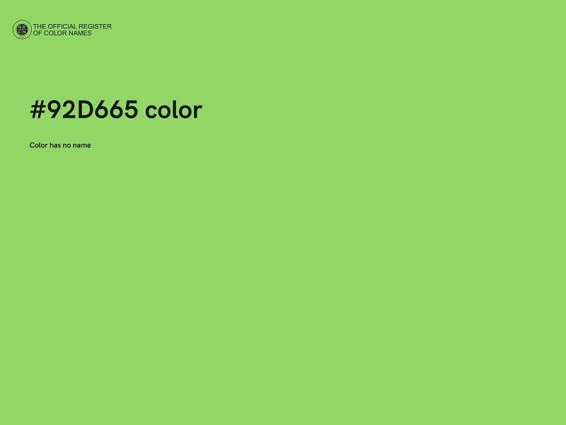 #92D665 color image