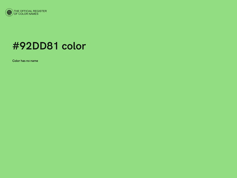 #92DD81 color image